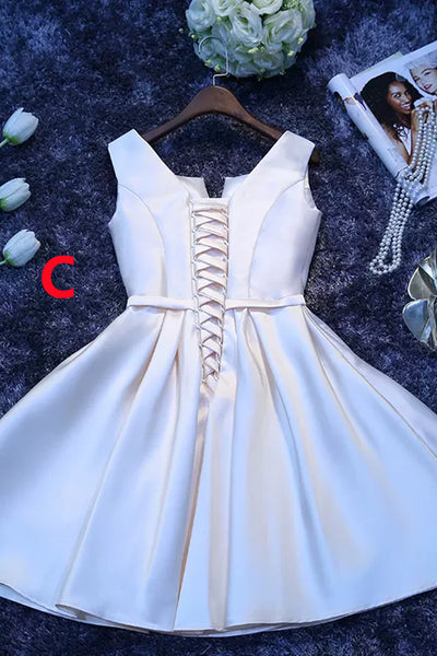 Light Champagne Off the Shoulder Prom Dresses, Strapless Champagne Homecoming Dresses, Champagne Formal Graduation Evening Dresses WT1243